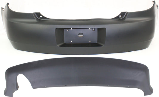 2-Piece Kit, Rear Primed Bumper Cover, Includes (1) Bumper Cover and (1) Valance