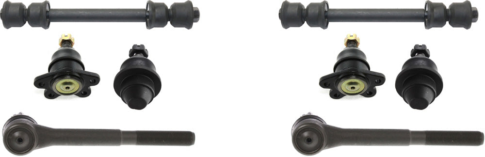 8-Piece Kit Suspension Kit, Includes (4) Ball Joint, (2) Tie Rod End and (2) Sway Bar Link