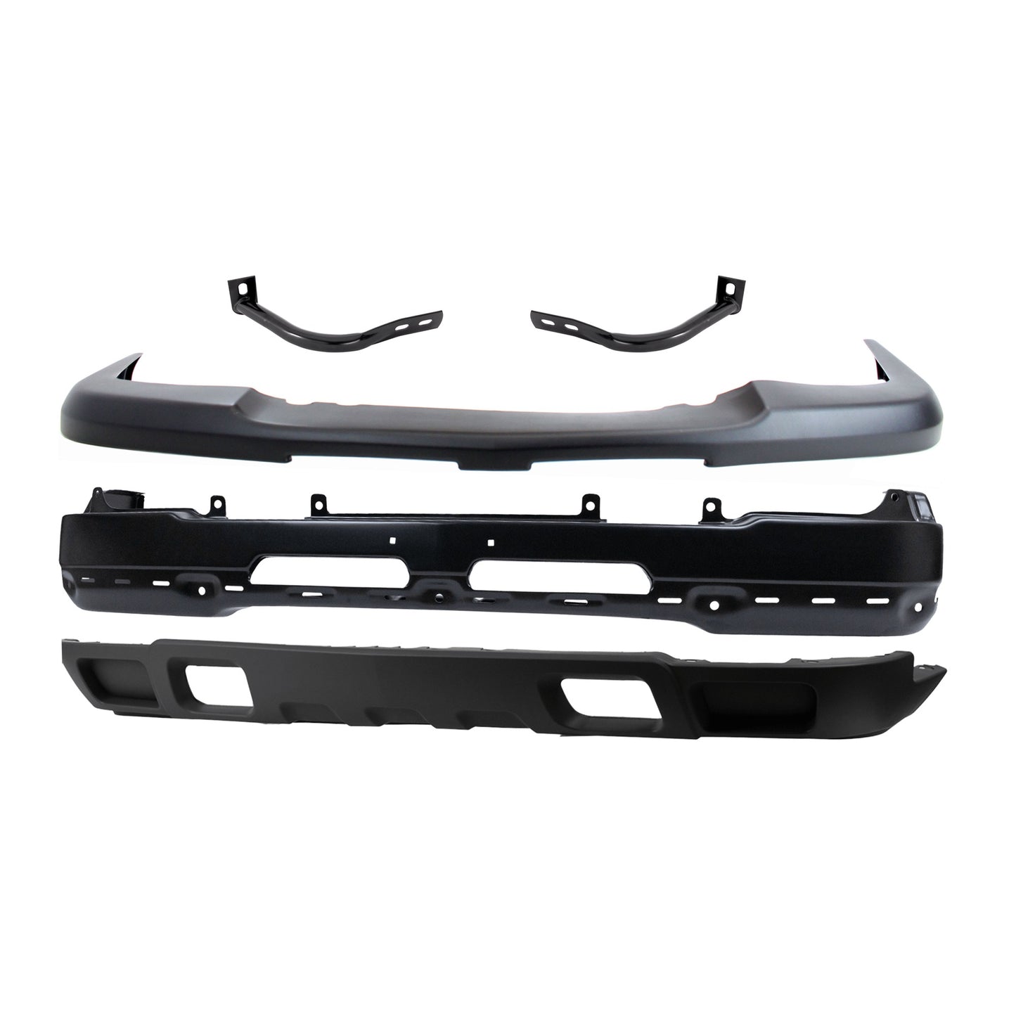 5-Piece Kit, Front Bumper, Paint to Match, Includes (1) Bumper, (2) Bumper Bracket, (1) Bumper Cover, and (1) Valance