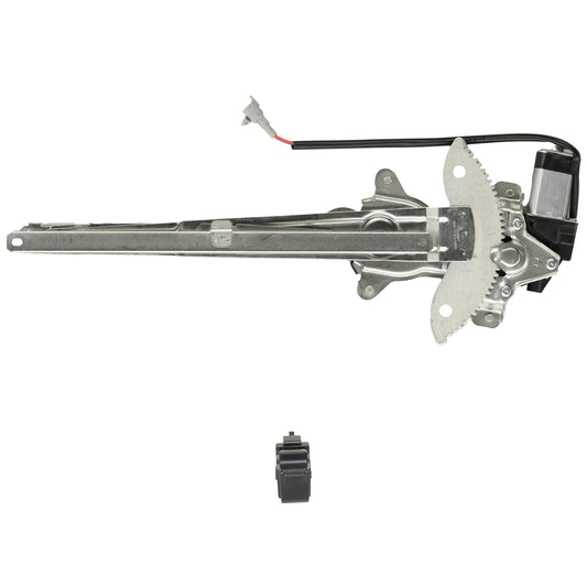 2-Piece Kit Front, Driver and Passenger Side Power Window Regulator, With Motor, Includes (1) Window Regulator and (1) Window Switch