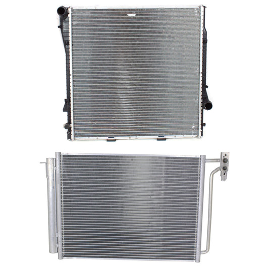 2-Piece Kit A/C Condenser, includes (1) A/C Condenser and (1) Radiator, 4.4L, 4.6L, 4.8L Eng., 8 Cyl.
