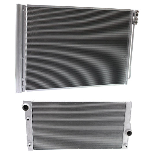 2-Piece Kit A/C Condenser, includes (1) A/C Condenser and (1) Radiator, 3.0L Eng., 6 Cyl.