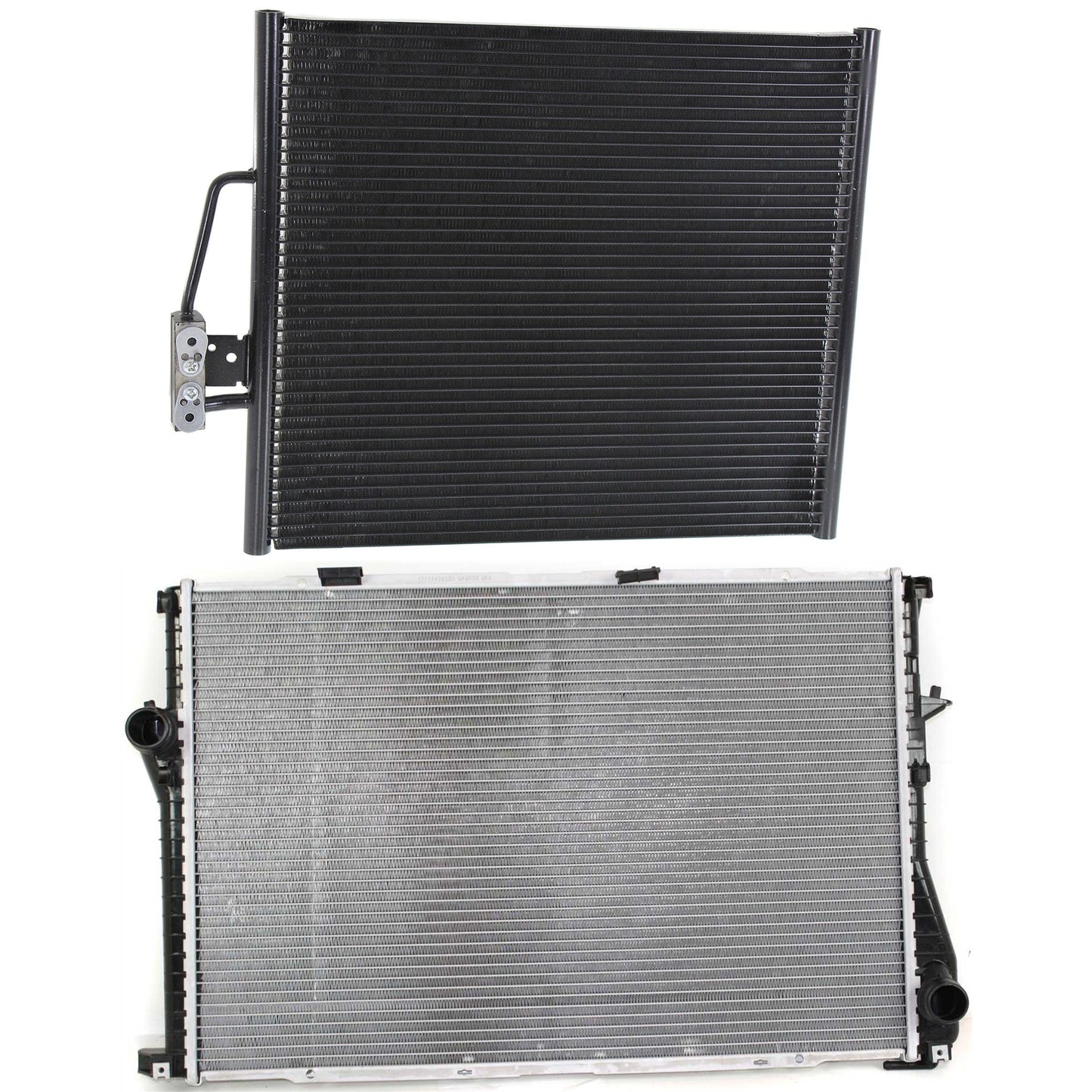 2-Piece Kit A/C Condenser, includes (1) A/C Condenser and (1) Radiator, 4.4L Eng., 8 Cyl.