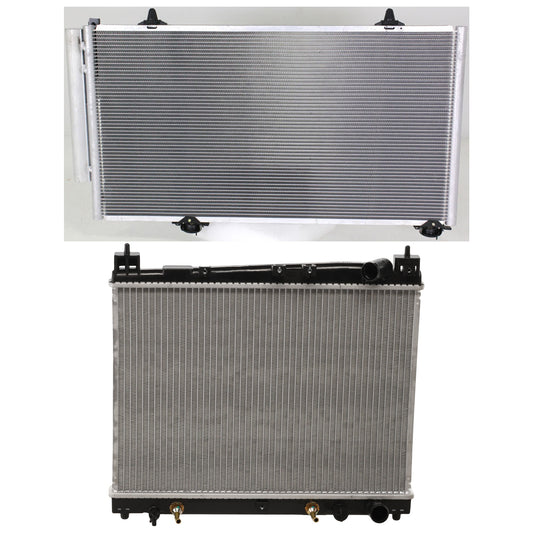2-Piece Kit Radiator, 4 Cyl 1.5L, includes (1) A/C Condenser and (1) Radiator