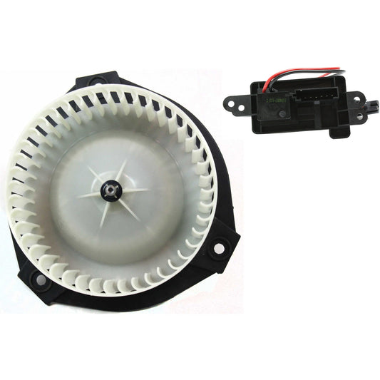 2-Piece Kit Blower Motor Kit, includes (1) Blower Motor and (1) Blower Motor Resistor, Front