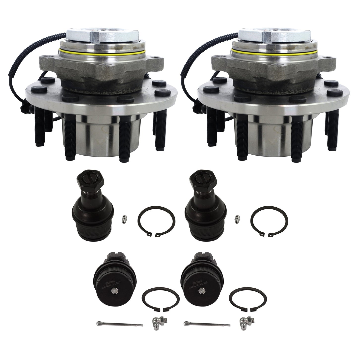 6-Piece Kit Suspension Kit, Includes (2) Wheel Hub and (4) Ball Joint