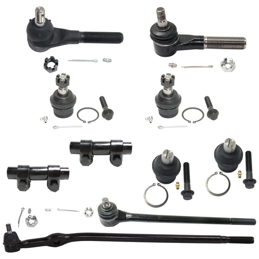 10-Piece Kit Driver Side Suspension Kit, Includes (4) Ball Joint, (2) Tie Rod Adjusting Sleeve, and (4) Tie Rod End