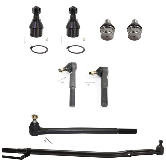 8-Piece Kit Front, Driver and Passenger Side Suspension Kit, Includes (4) Ball Joint and (4) Tie Rod End