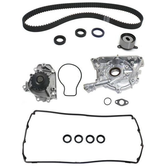 4-Piece Kit Timing Belt Kit, Water Pump Included, Includes (1) Timing Belt Kit, (1) Valve Cover Gasket, (1) Water Pump and (1) Oil Pump