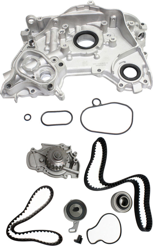 2-Piece Kit Timing Belt Kit, Water Pump Included Includes (1) Oil Pump and (1) Timing Belt Kit