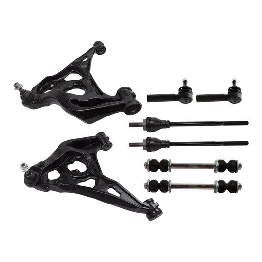 8-Piece Kit Front Suspension Kit, Includes (2) Control Arm, (2) Sway Bar Link, and (4) Tie Rod End