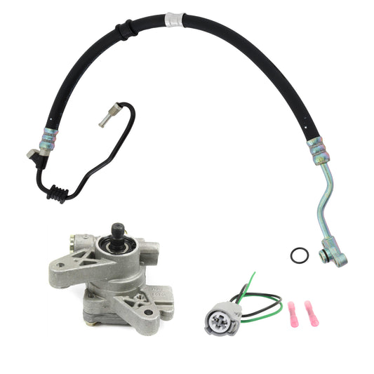 3-Piece Kit Power Steering Pump, includes Connectors and Power Steering Hose