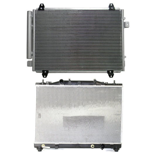 2-Piece Kit A/C Condenser, includes (1) A/C Condenser and (1) Radiator, 3.2L Eng., 6 Cyl.