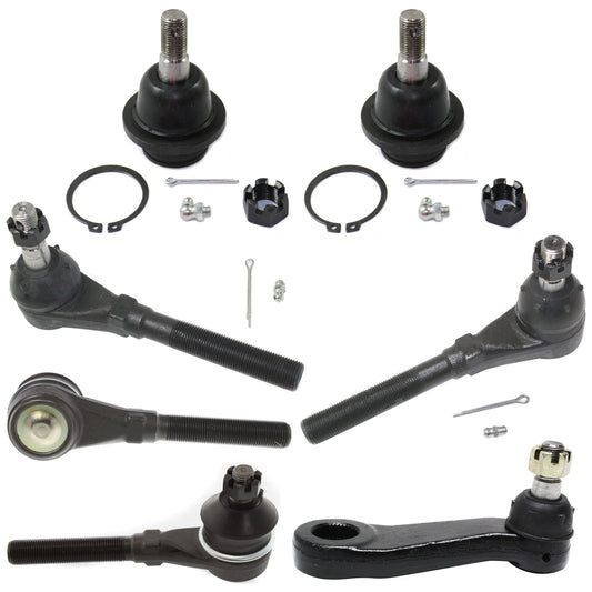7-Piece Kit Pitman Arm, Includes (2) Ball Joint, (1) Pitman Arm, and (4) Tie Rod End