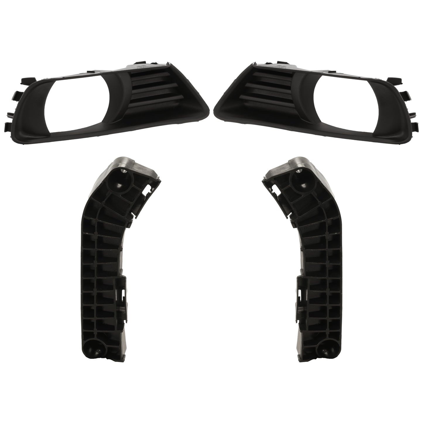 4-Piece Kit Fog Light Trim, Primed, Includes (2) Fog Light Trim and (2) Bumper Bracket