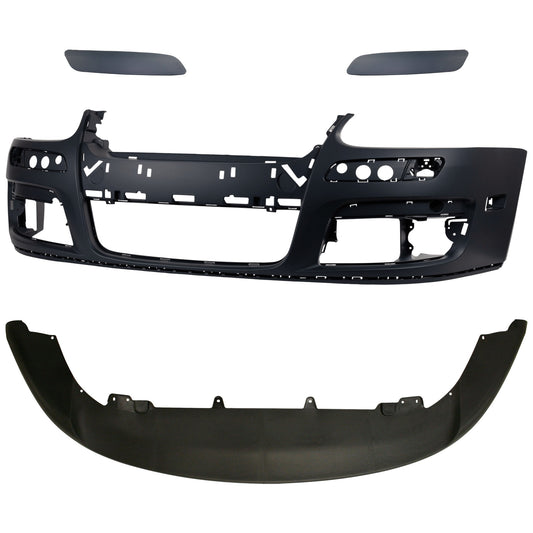 4-Piece Kit Primed Bumper Cover, Includes (1) Bumper Cover, (2) Bumper Trim, and (1) Valance