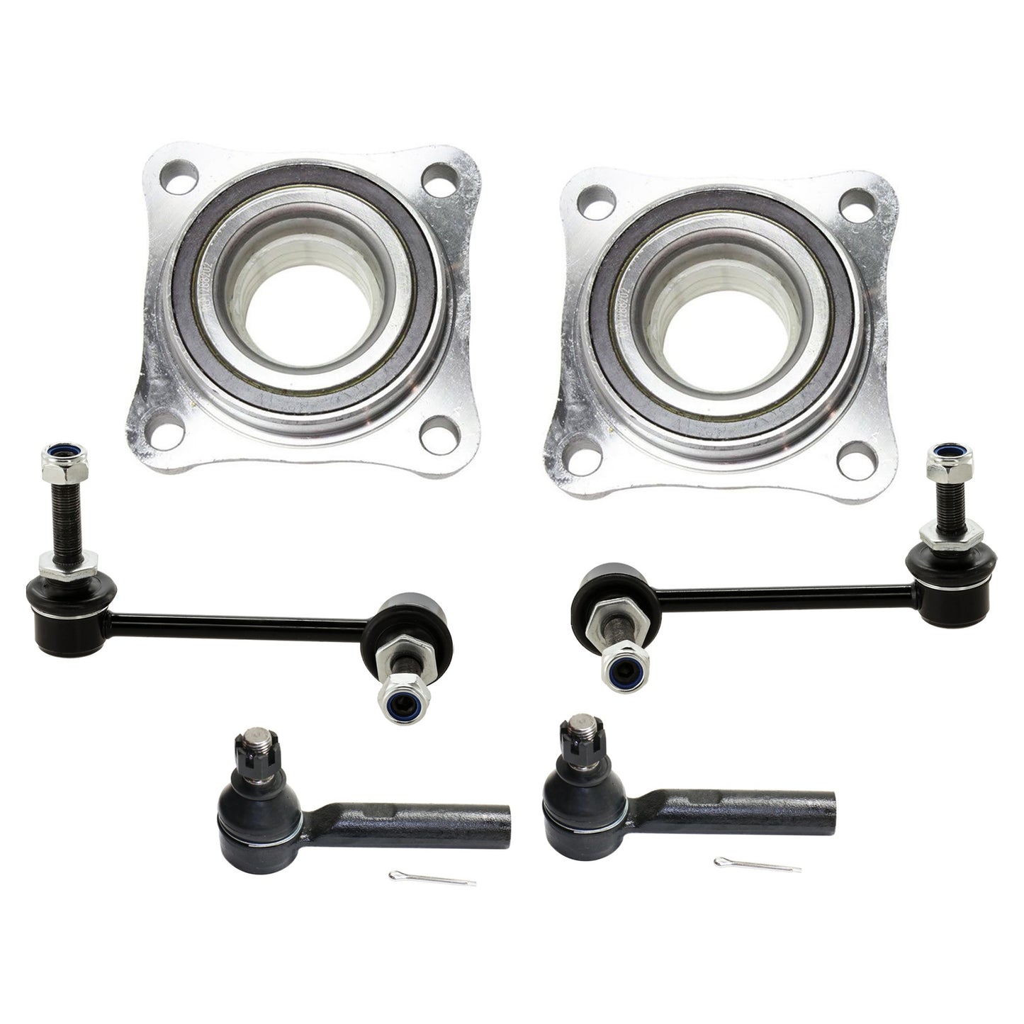6-Piece Kit Sport Utility Wheel Bearing, 6-Piece Kit, Includes (2) Tie Rod End, (2) Sway Bar Link and (2) Wheel Bearing