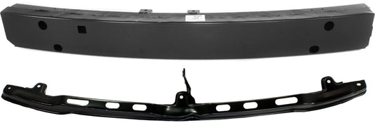 2-Piece Kit Front Bumper Reinforcement, For Models With Plastic Bumper, Steel, Includes (1) Bumper Reinforcement and (1) Bumper Retainer