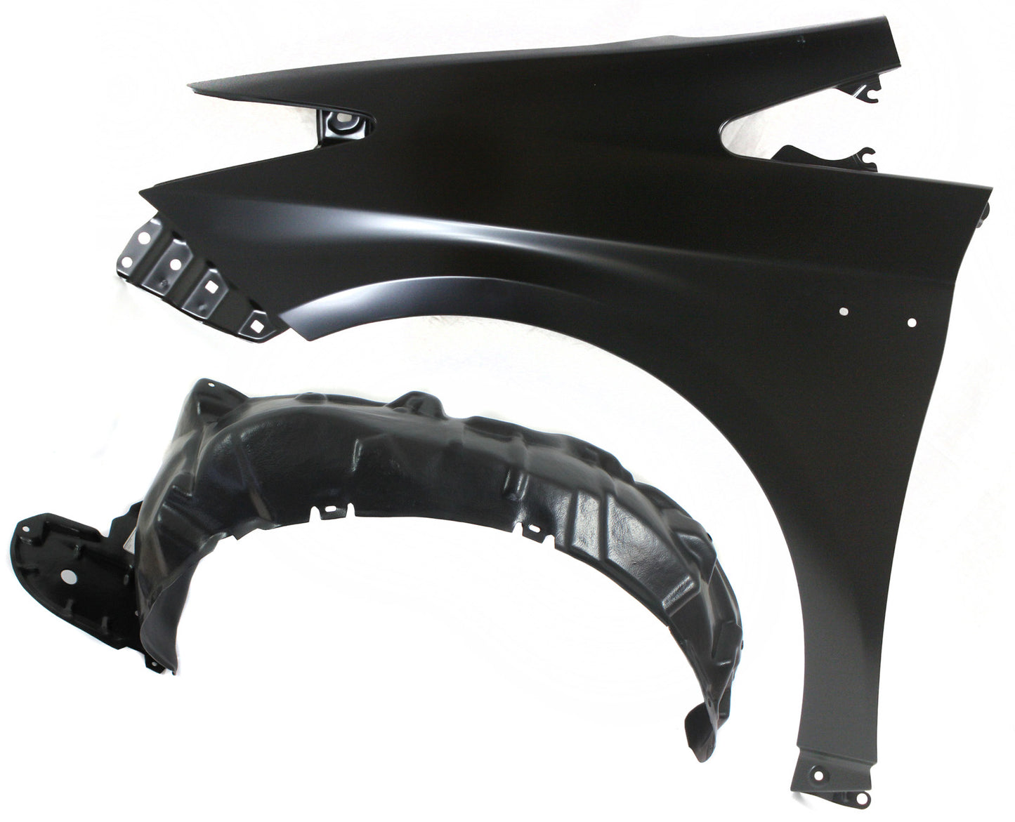 2-Piece Kit, Front, Driver Side Fender, Includes (1) Fender and (1) Fender Liner