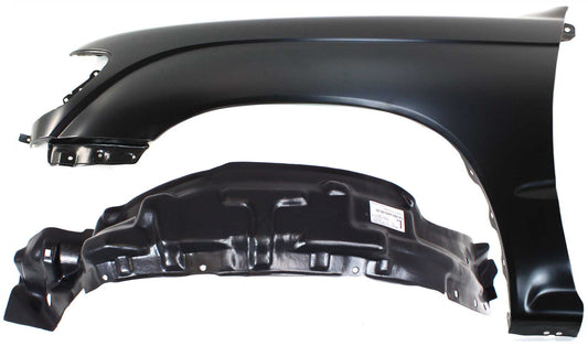 2-Piece Kit, Front, Driver Side Fender, RWD, Without Pre-Runner Model, Includes (1) Fender and (1) Fender Liner