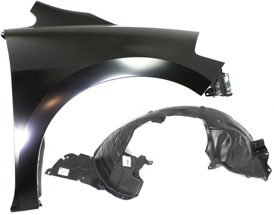 2-Piece Kit, Front, Passenger Side Fender, Includes (1) Fender and (1) Fender Liner