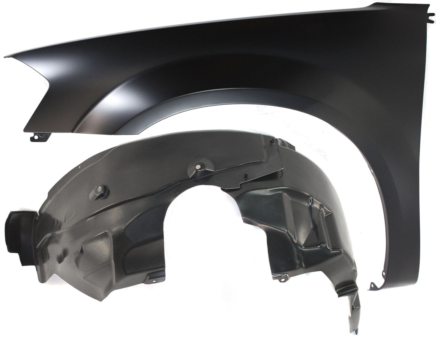 2-Piece Kit, Front, Driver Side Fender, Includes (1) Fender and (1) Fender Liner
