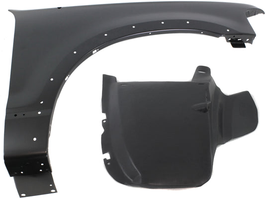 2-Piece Kit, Front, Passenger Side Fender, Includes (1) Fender and (1) Fender Liner