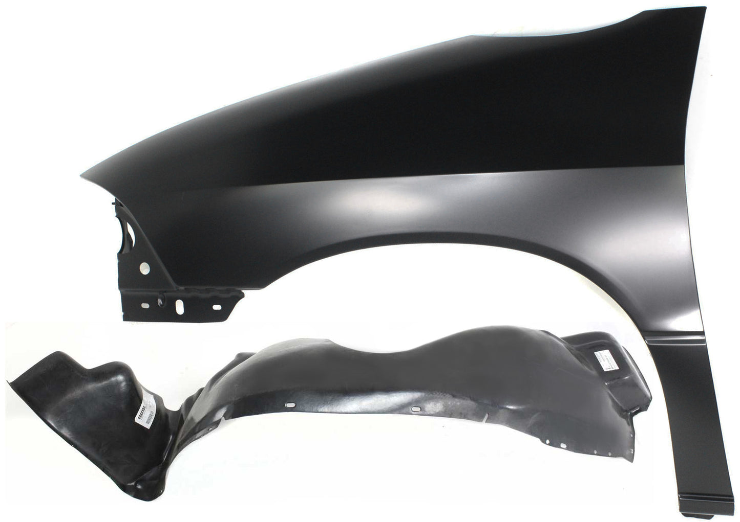 2-Piece Kit, Front, Driver Side Fender, Includes (1) Fender and (1) Fender Liner
