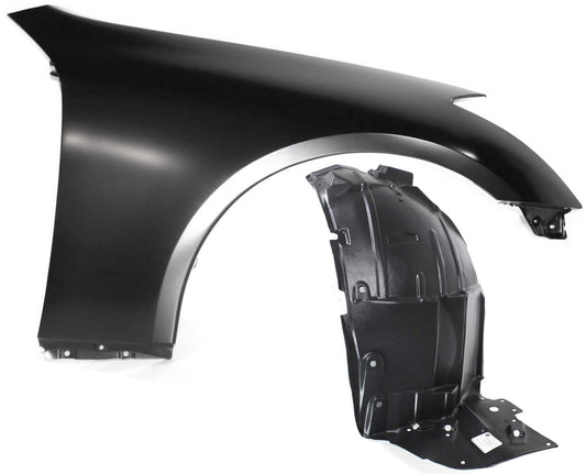 2-Piece Kit, Front, Passenger Side Fender, 2-Door, Coupe, Includes (1) Fender and (1) Fender Liner
