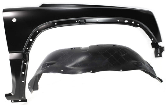 2-Piece Kit, Front, Passenger Side Fender, Includes (1) Fender and (1) Fender Liner