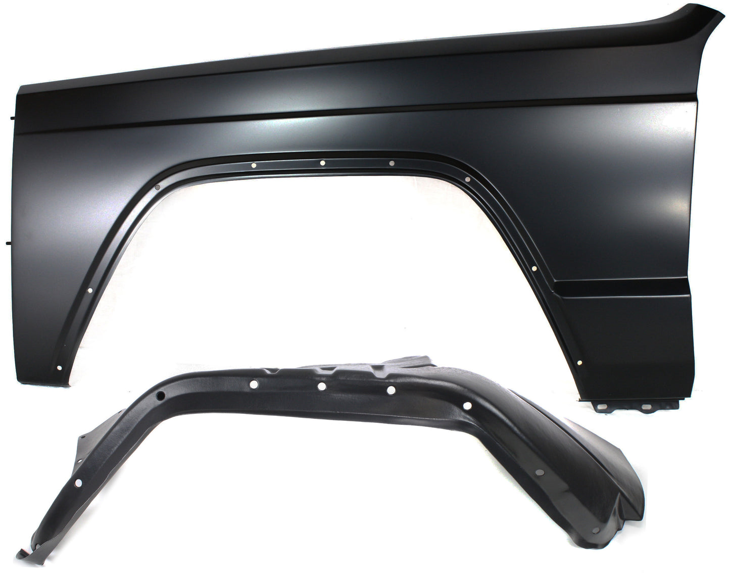 2-Piece Kit, Front, Driver Side Fender, Includes (1) Fender and (1) Wheelhouse