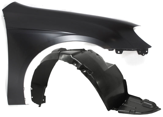 2-Piece Kit, Front, Passenger Side Fender, Includes (1) Fender and (1) Fender Liner