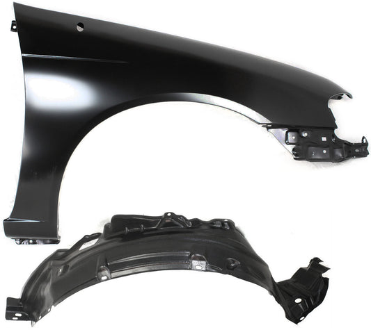 2-Piece Kit, Front, Passenger Side Fender, Includes (1) Fender and (1) Fender Liner