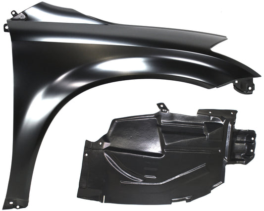 3-Piece Kit, Front, Passenger Side Fender, Includes (1) Fender and (2) Fender Liner