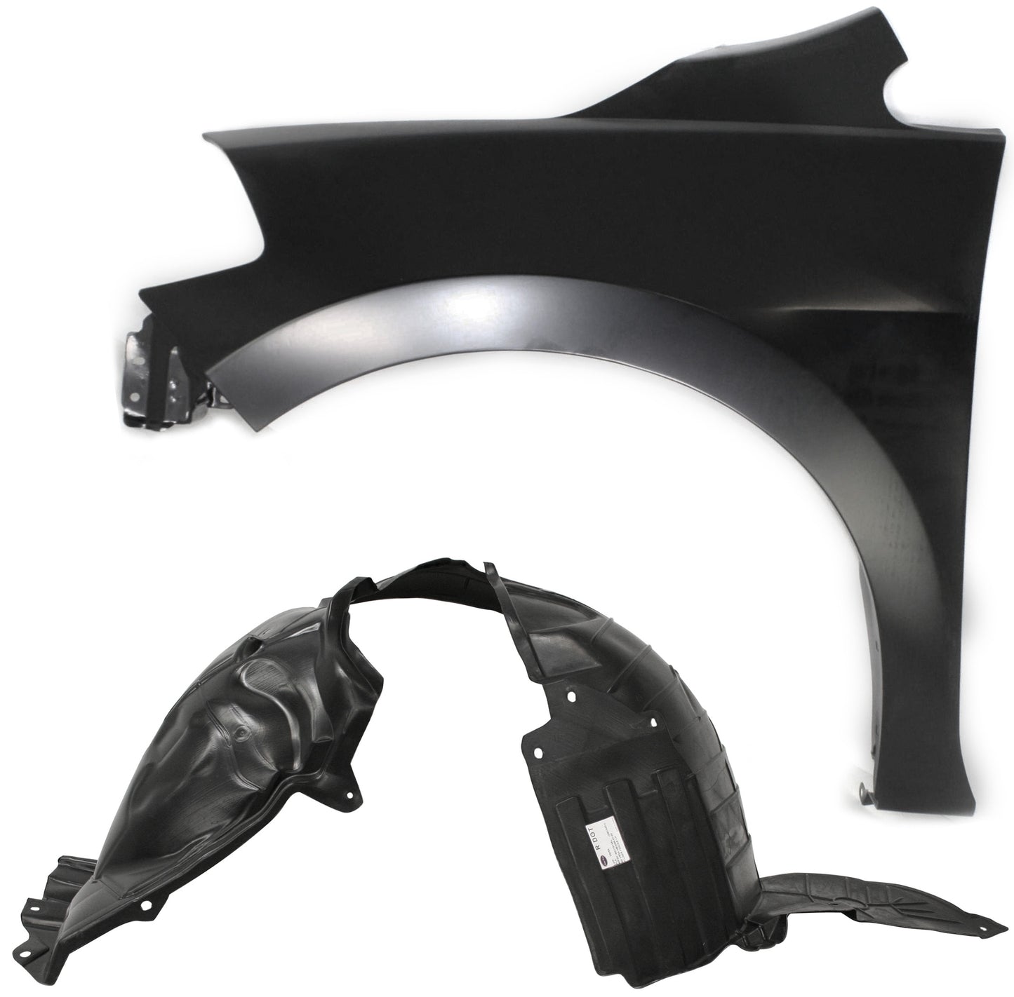 2-Piece Kit, Front, Driver Side Fender, Includes (1) Fender and (1) Fender Liner