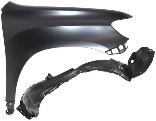 2-Piece Kit, Front, Passenger Side Fender, Includes (1) Fender and (1) Fender Liner