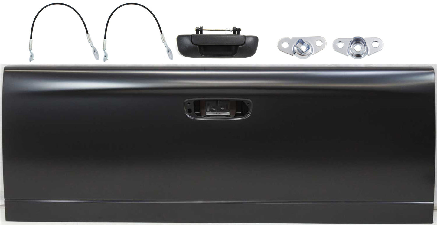 6-Piece Kit Tailgate, Primed, Includes (1) Tailgate, (2) Tailgate Cable, (1) Tailgate Handle, and (2) Tailgate Hinge