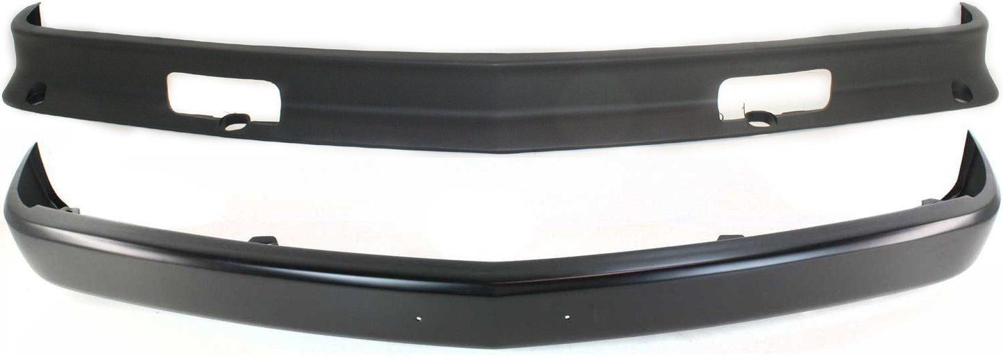 2-Piece Kit, Front Bumper, Painted Black, Includes (1) Bumper and (1) Valance