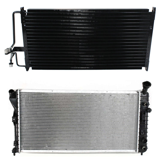 2-Piece Kit Radiator, Includes (1) A/C Condenser and (1) Radiator
