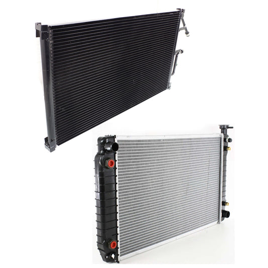 2-Piece Kit Radiator, Includes (1) A/C Condenser and (1) Radiator