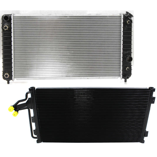 2-Piece Kit Radiator, 4.3L, 6Cyl, Includes (1) A/C Condenser and (1) Radiator