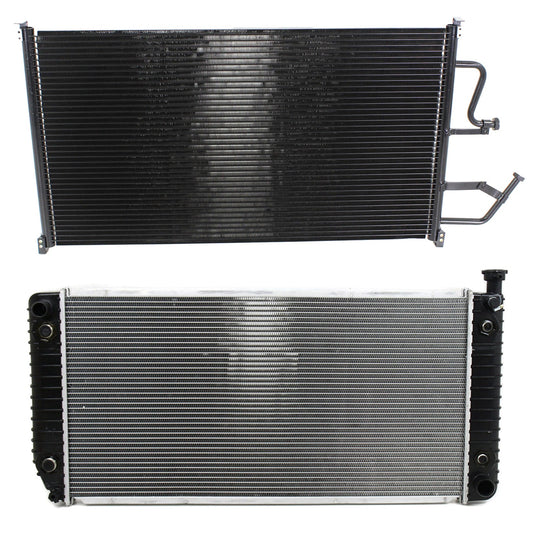 2-Piece Kit Radiator, Includes (1) A/C Condenser and (1) Radiator