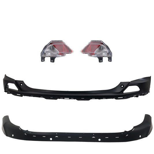 4-Piece Kit Driver and Passenger Side Back Up Light With bulb(s), Includes (2) Back Up Light and (2) Bumper Cover