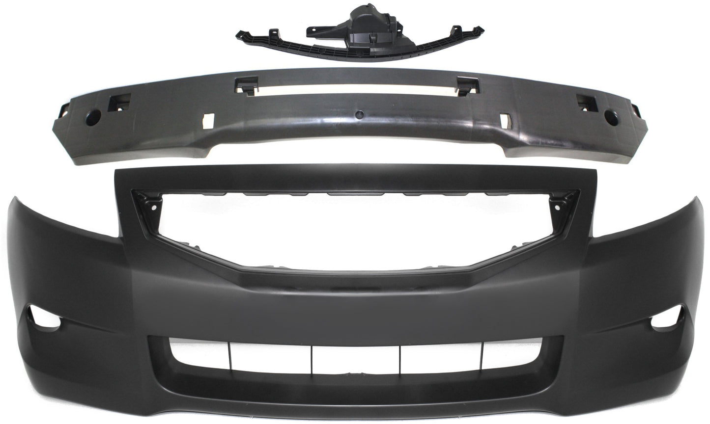 3-Piece Kit, Front Primed Bumper Cover, Includes (1) Bumper Absorber, (1) Bumper Cover, and (1) Bumper Retainer