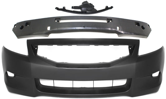 3-Piece Kit, Front Primed Bumper Cover, Includes (1) Bumper Absorber, (1) Bumper Cover, and (1) Bumper Retainer
