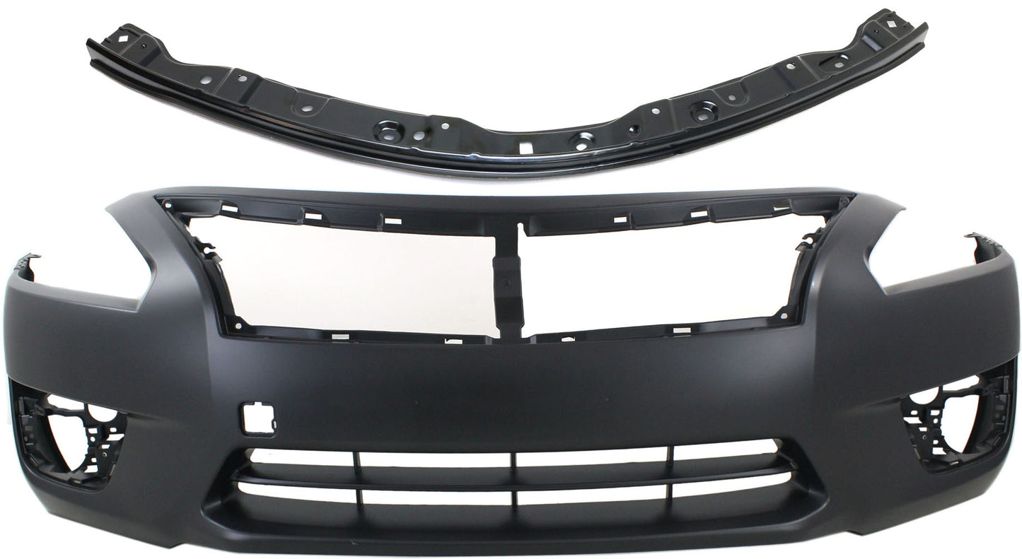 2-Piece Kit, Front Primed Bumper Cover, Includes (1) Bumper Cover and (1) Bumper Retainer