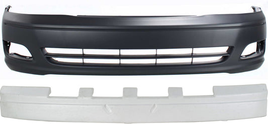 2-Piece Kit, Front Primed Bumper Cover, Includes (1) Bumper Absorber and (1) Bumper Cover