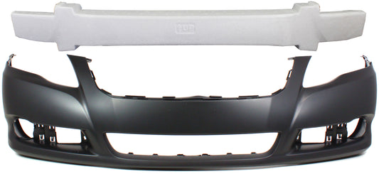 2-Piece Kit, Front Primed Bumper Cover, Includes (1) Bumper Absorber and (1) Bumper Cover
