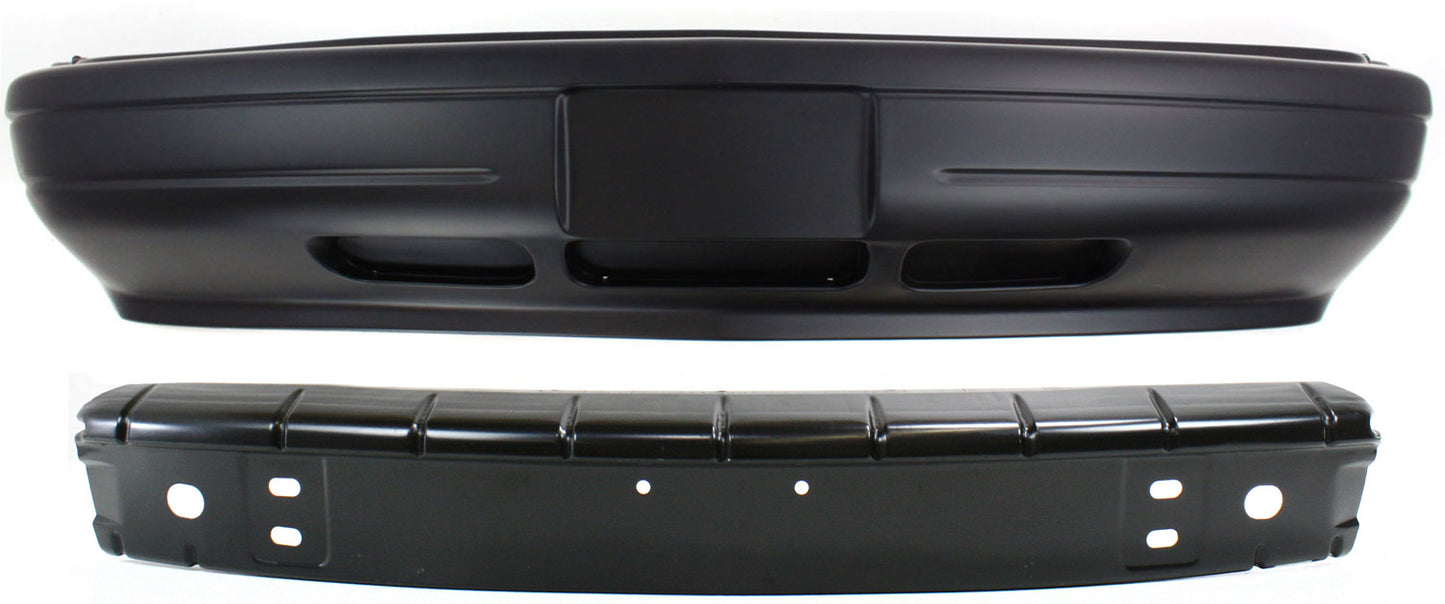 2-Piece Kit, Front Primed Bumper Cover, Includes (1) Bumper Cover and (1) Bumper Reinforcement
