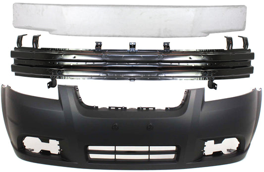 3-Piece Kit, Front Primed Bumper Cover, Includes (1) Bumper Absorber, (1) Bumper Cover, and (1) Bumper Reinforcement